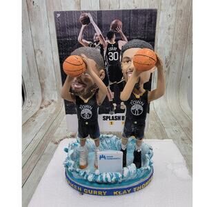 Steph Curry & Klay Thompson Splash Brothers 2018 Warriors The Town Bobble Head